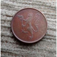 Werty71 Норвегия 5 эре 1973 Лев