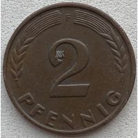 Германия 2 пфеннига 1964 г. F