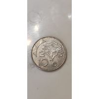 Намибия 10 цент 1998