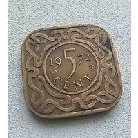 Суринам 5 Центов, 1972  6-3-39