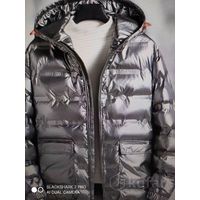 Отличная куртка серебро Большой размер Цвет - серебро 8XL (р-р 60 62 64)