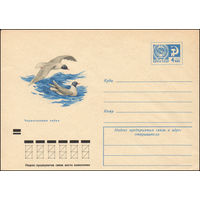 Художественный маркированный конверт СССР N 7869 (15.10.1971) Черноголовая чайка