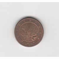 1 евроцент Германия (ФРГ) 2007 J Лот 8007