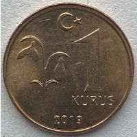 Турция 1 куруш 2019 г.