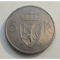 Норвегия 5 крон 1963  3-4-1