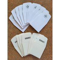 Linder бумажные пакетики для монет 50x50 мм! 10 штук! Германия, Линдер, Linder! ВОЗМОЖЕН ОБМЕН!