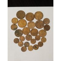 Лот советских монет.С 1 рубля.