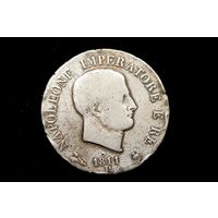 5 лир 1811 г. Милан (Италия), Наполеон Бонапарт