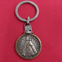 Католический медальон Пресвятой Девы Марии Айнзидельнской (Швейцария, примерно 1950-е гг.) редкий, латунь посеребренная,