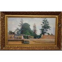 Картина , живопись масло Максимцов К.И. , по ошибке говорят Максимцев с рубля