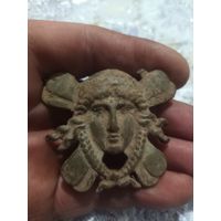 Интересная старинная накладка ,бронза (с рубля,без мц)