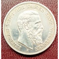 Пруссия 2 марки 1888. Редкость! Состояние!