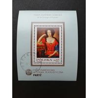 Польша 1982 Блок Mi.88 с маркой "Международная филателистическая выставка "PHILEXFRANCE-82"" (гашение с клеем) Mi.2814 каталог 4.50 евро