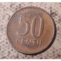 50 сенти ( центов) 1991 Литва