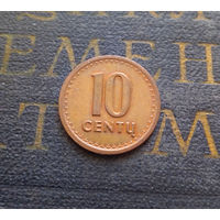 10 центов 1991 Литва #29 XF