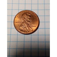 1 цент США  2008  год