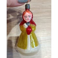 Елочные игрушки, стекло, Настенька из сказки Морозко.