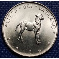 Ватикан 2 лиры 1972 г.