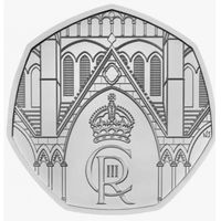 Великобритания 50 пенсов, 2023 Коронация короля Карла III UNC
