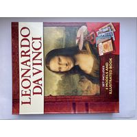 Leonardo Da Vinci. 4 models and illustrated book.