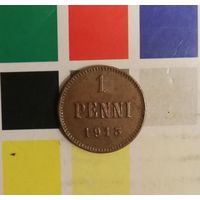 Финляндия 1 пенни 1913