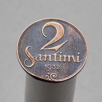 Латвия 2 сантима 1932