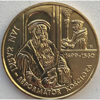 Польша 2 злотых 1999 г. 500 лет со дня рождения Яна Лаского