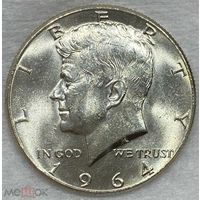50 ЦЕНТОВ 1964 США КЕННЕДИ! ЯРЧАЙШИЙ БЛЕСК! СЕРЕБРО! В КОЛЛЕКЦИЮ