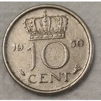 Нидерланды 10 центов, 1950 (14-11-11)