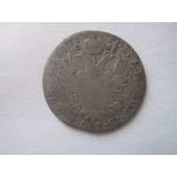 Россия для Польши 1 злотый 1818 IB Александр I красивая  патина