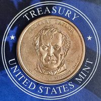 США 1 доллар, 2009г. (D). Президент США - Закари Тейлор (1849-1850).