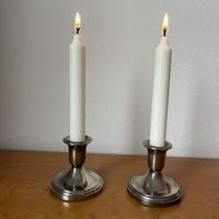 Подсвечники посеребренные парные. Франция. 3784