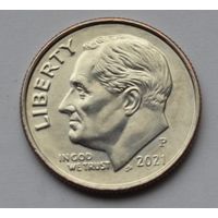 США, 10 центов (1 дайм), 2021 г. Р