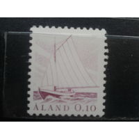 Аланды, 1985.  Стандарт. Рыболовное судно**