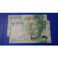 ЮАР 10 раундов 2023 unc