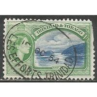 Тринидад и Тобаго. Королева Елизавета II. Бухта. 1953г. Mi#155.