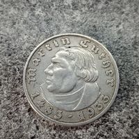 5 рейхсмарок 1933 год Мартин Лютер мд Берлин