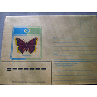 С026-0086 Конверт Чистый Траурница 1982