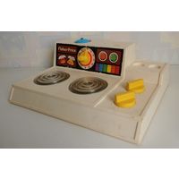 Редкая старая игрушка Fisher Price 1978 год плита варочная поверхность. Англия