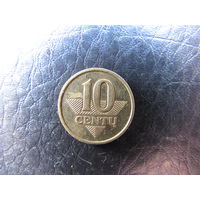 Литва. 10 центов. 1998. С 20 копеек. Распродажа коллекции. Смотрите другие лоты.