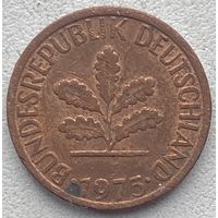 Германия 1 пфенниг 1975 г. G