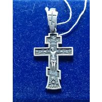 Серебряный крестик , 925 проба .