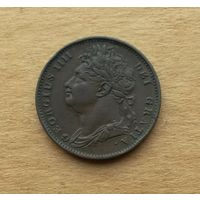 Великобритания, фартинг 1821 г., Георг IV (1820-1830)