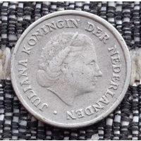 Антильские острова 1/10 гульден 1959 года. Серебро! Нидерландские Антилы Королева Юлиана. Сторгуй за свою цену, предложи обмен!