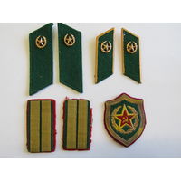 Петлицы. Лычки. Шеврон. Пограничник. Пограничные. Погран войска. Цена за все. Оригинал. СССР. м
