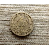 Werty71 Германия 10 рейхспфеннигов 1925 А пфеннигов Веймар