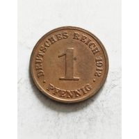 Германия 1 пфенинг 1912 D