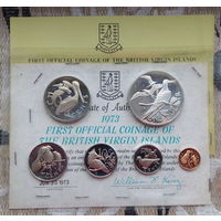 Британские Виргинские острова набор монет 1, 5, 10, 25, 50 центов, 1 доллар 1973 года. Proof. Предложи свою цену или обмен!