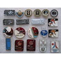 Хоккей и зимние виды спорта, цена за 1 шт., на выбор.