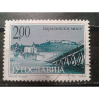 Югославия, 1999. Мост, разрушенный в ходе операции НАТО в 1999